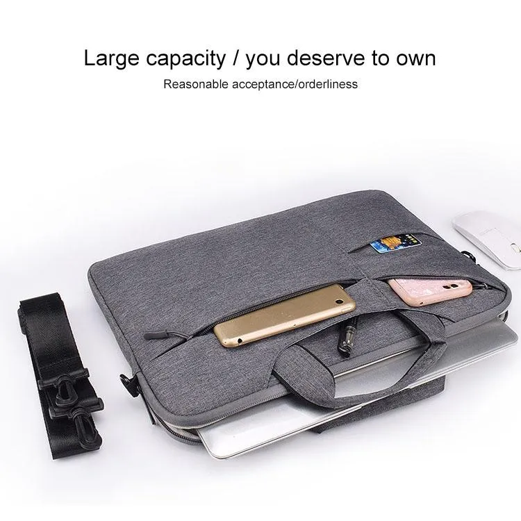 13.3 Inch Laptop Handbag | With Hidden Strap & Suitcase Belt | Waterproof & Tear-Resistant | Navy Blue