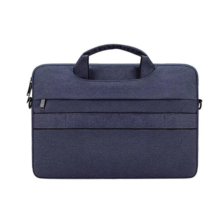13.3 Inch Laptop Handbag | With Hidden Strap & Suitcase Belt | Waterproof & Tear-Resistant | Navy Blue