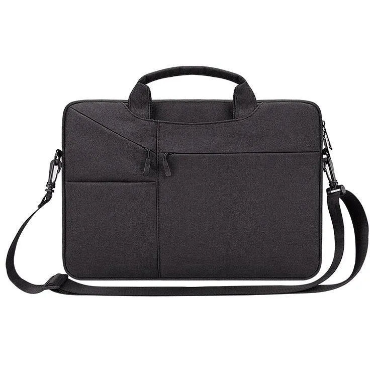 13.3 Inch Laptop Handbag | With Hidden Strap & Suitcase Belt | Waterproof & Tear-Resistant | Navy Blue