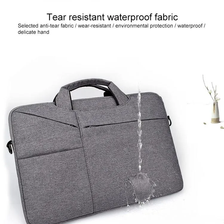 13.3 Inch Laptop Handbag | With Hidden Strap & Suitcase Belt | Waterproof & Tear-Resistant | Navy Blue