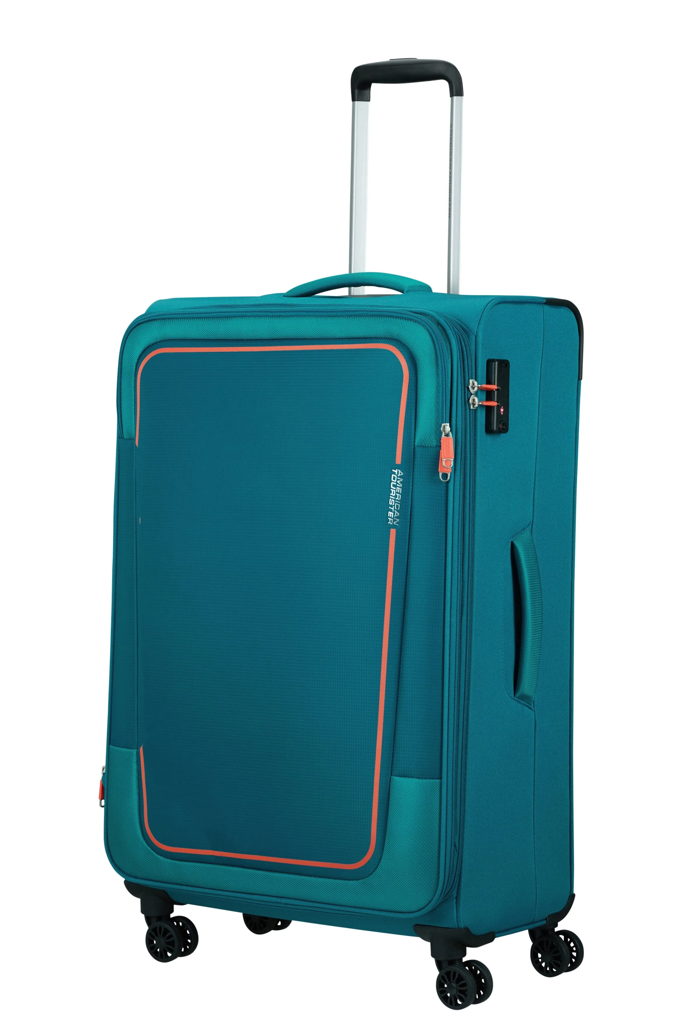 American Tourister Pulsonic Spinner 81cm Exp in Stone Teal