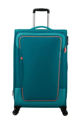 American Tourister Pulsonic Spinner 81cm Exp in Stone Teal