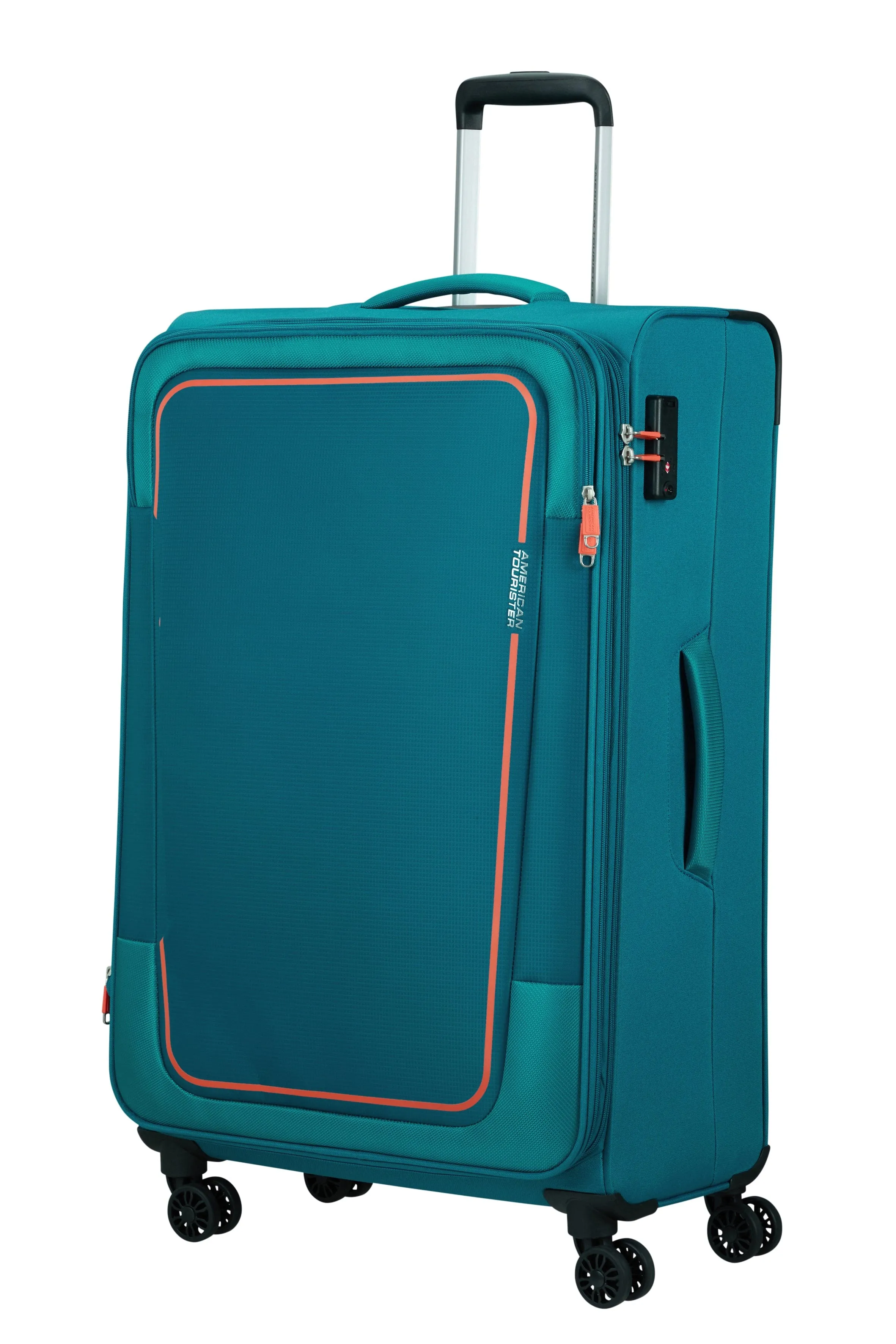 American Tourister Pulsonic Spinner 81cm Exp in Stone Teal