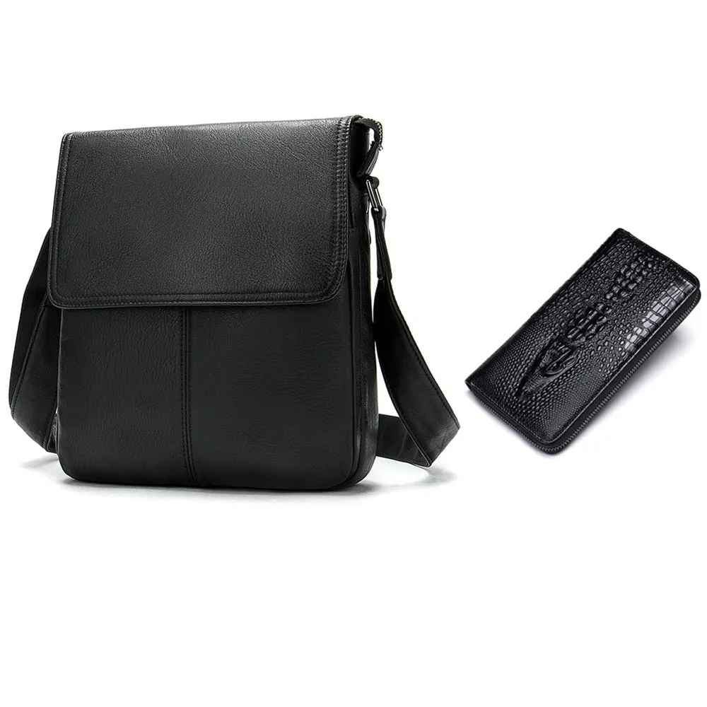 Angelo Ricci™ Exclusive Design Leather Men Satchel Bag