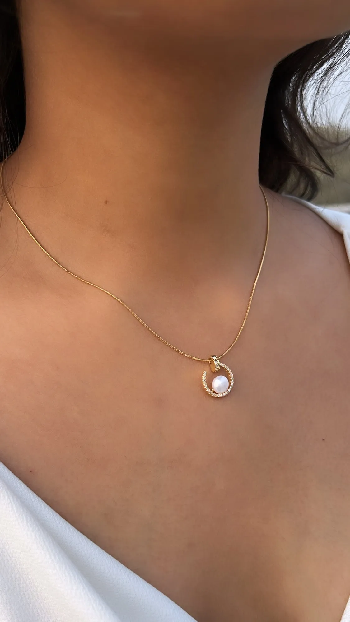 Aroha pearl neckchain
