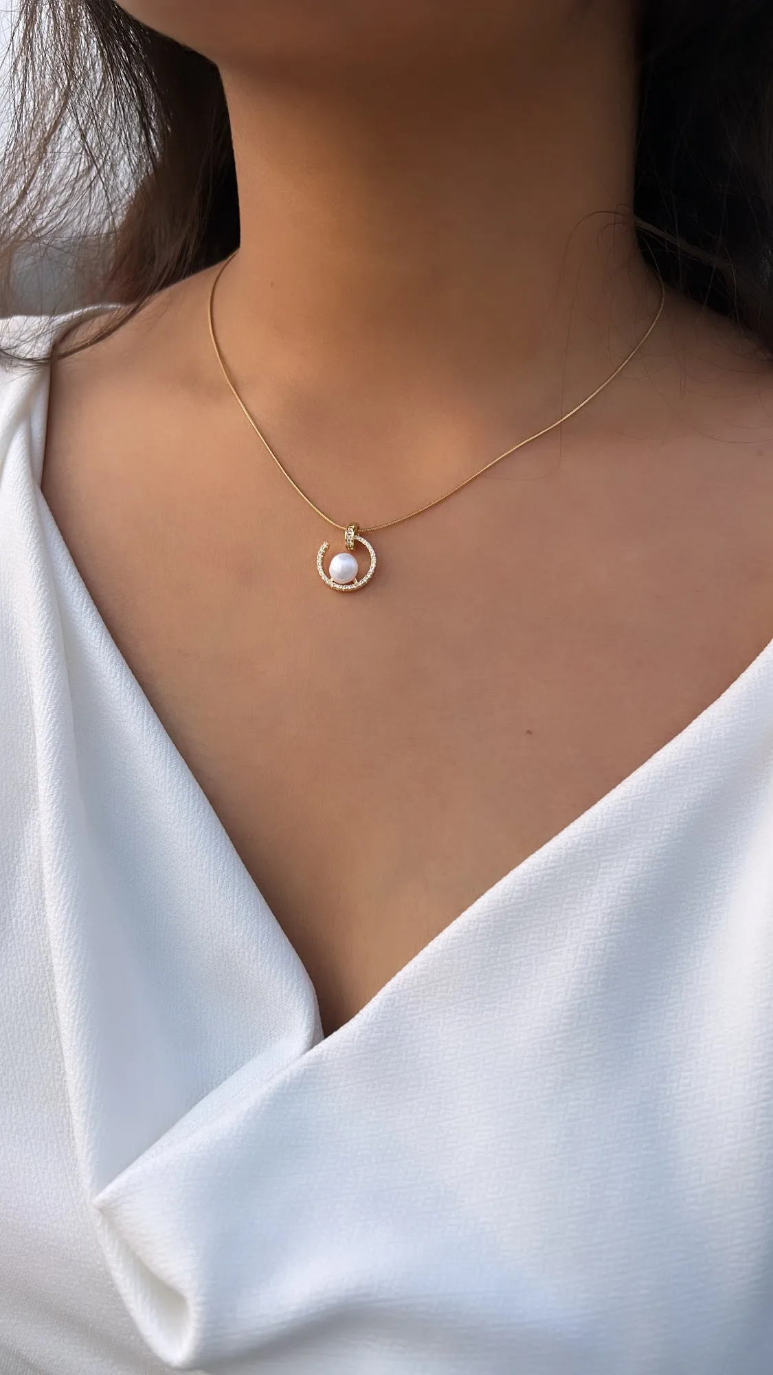 Aroha pearl neckchain