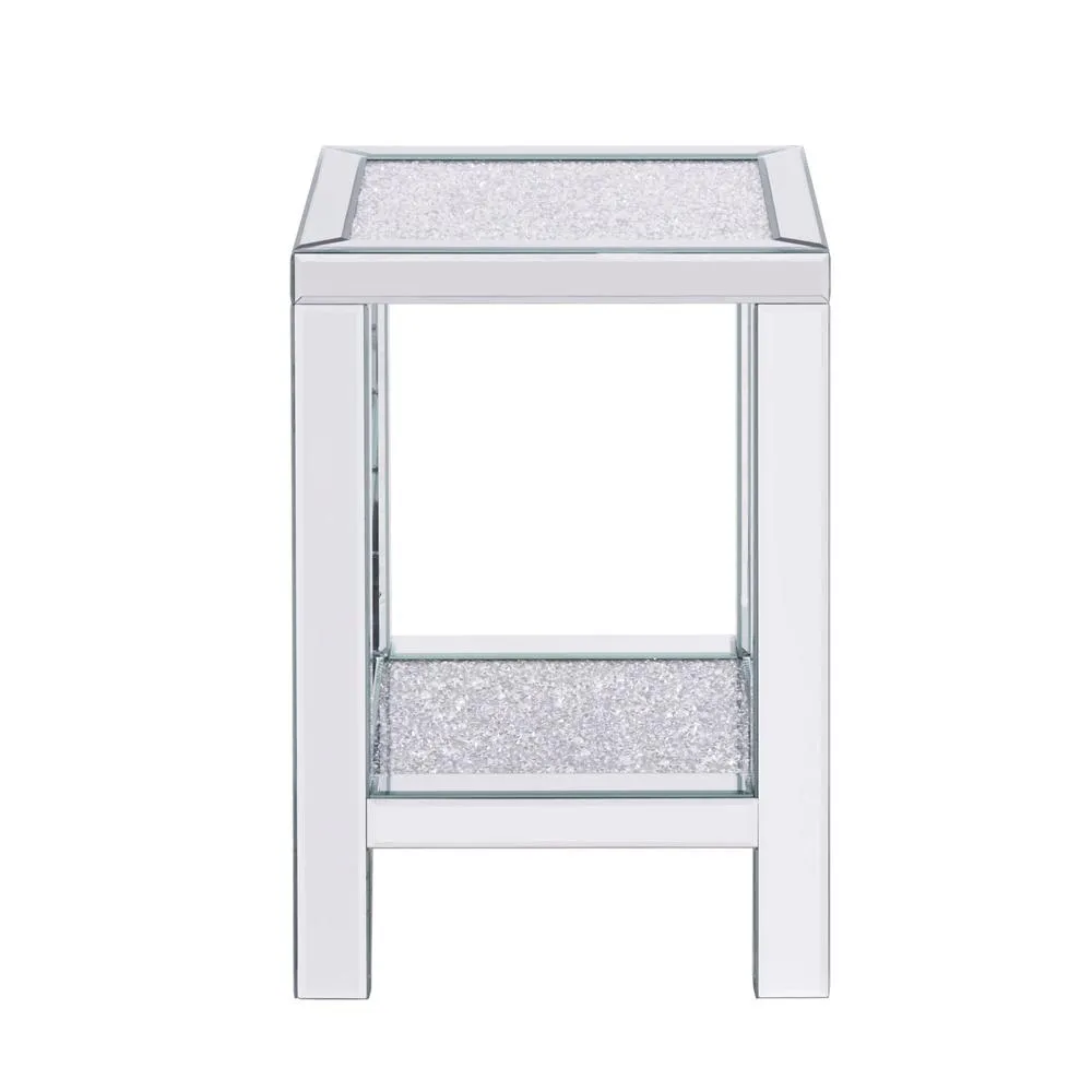 Better Home Products Mirrored Nightstand - Stylish and Functional Bedside Table