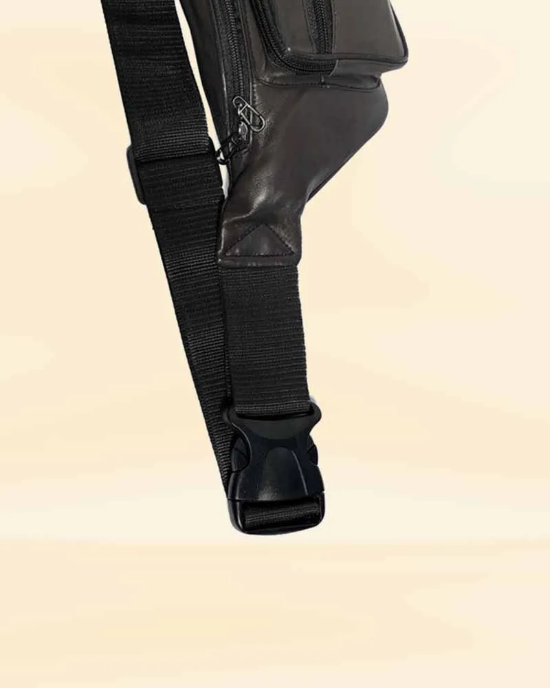 Blackout Crossbody leather bag