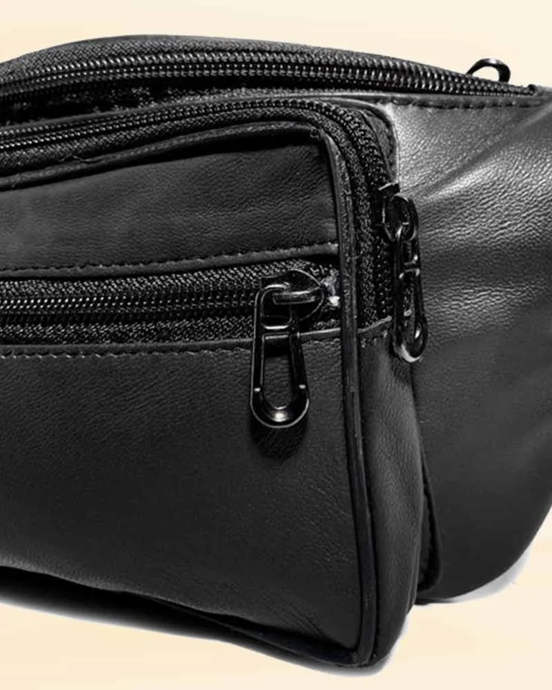 Blackout Crossbody leather bag