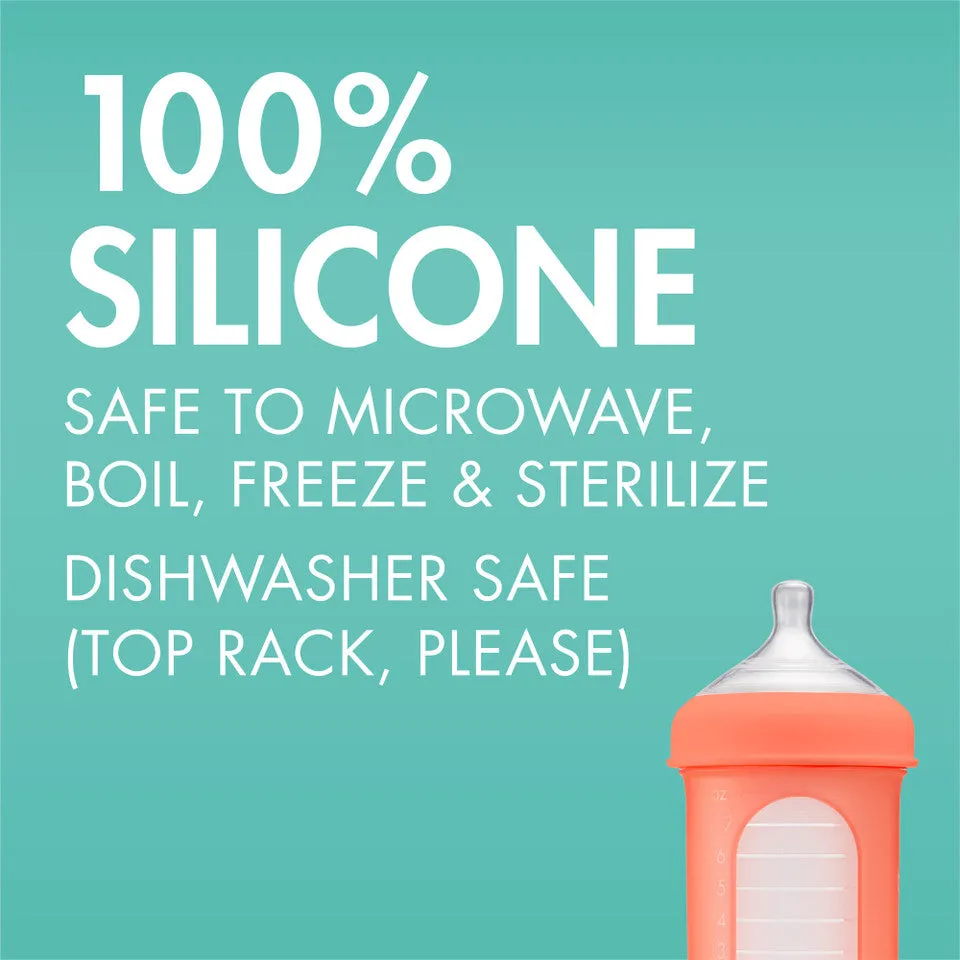 Boon Nursh Silicone Pouch Bottle 3-pack | Multi