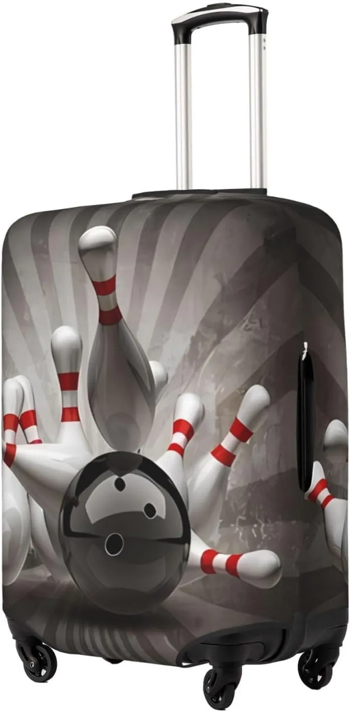 Bowling Ball Travel Luggage Cover Suitcase Protector Bag, Fits 18-32 Inch Luggage, Anti-Scratch Suitcase Sleeve For Kid And Adult,Large