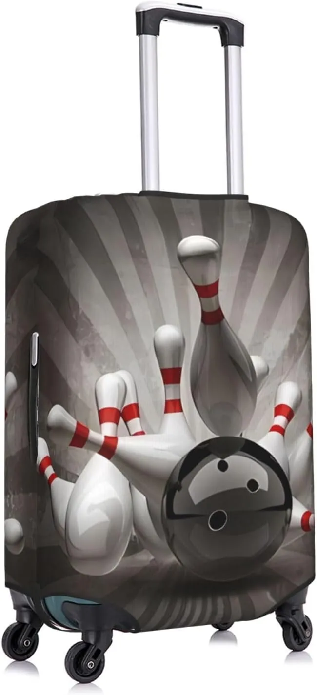 Bowling Ball Travel Luggage Cover Suitcase Protector Bag, Fits 18-32 Inch Luggage, Anti-Scratch Suitcase Sleeve For Kid And Adult,Large