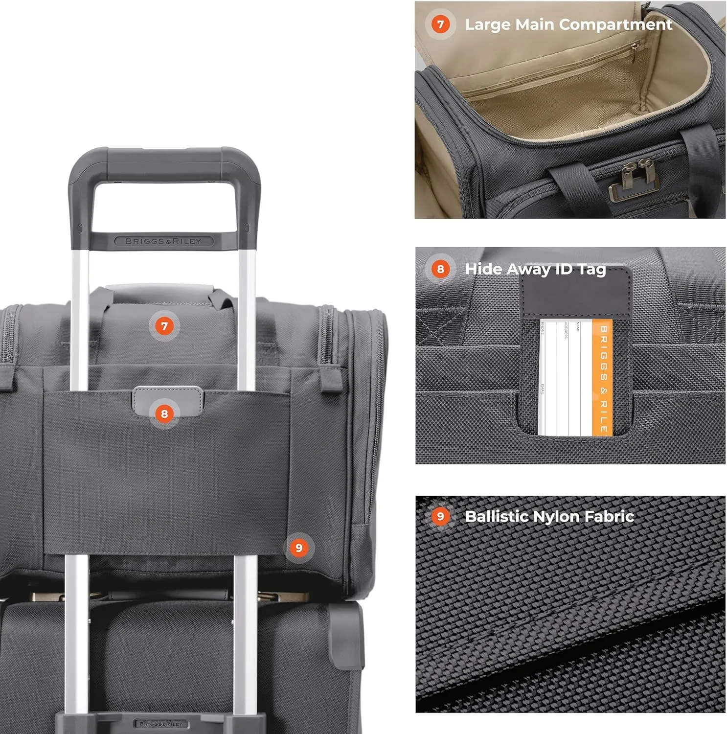 Briggs & Riley Travel Duffel Bag - Weekender & Overnight Luggage for Women & Men, Softside Bag