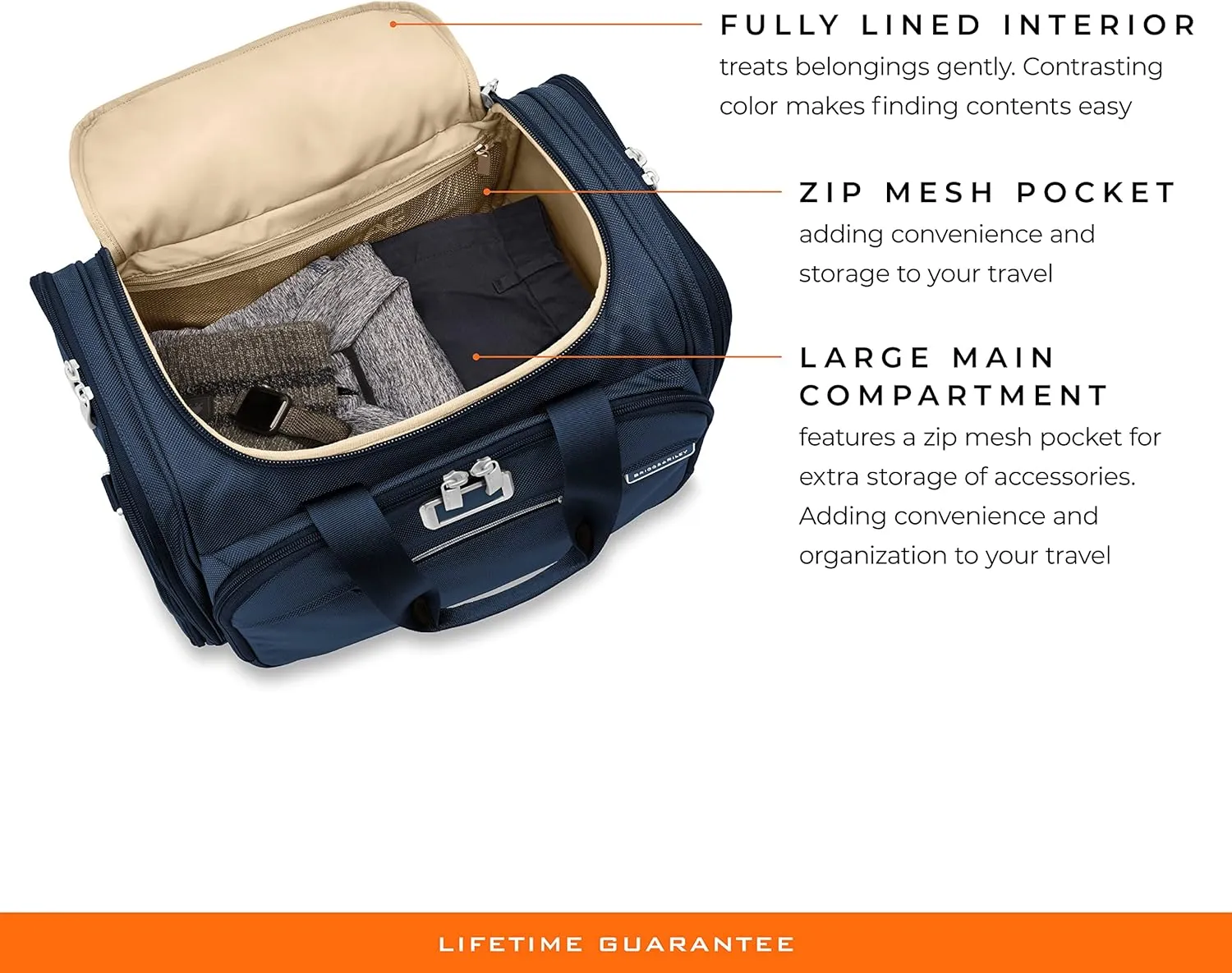 Briggs & Riley Travel Duffel Bag - Weekender & Overnight Luggage for Women & Men, Softside Bag