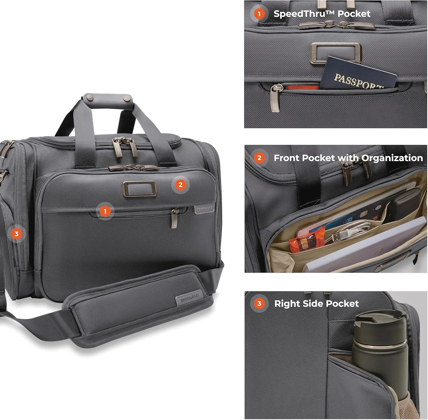 Briggs & Riley Travel Duffel Bag - Weekender & Overnight Luggage for Women & Men, Softside Bag
