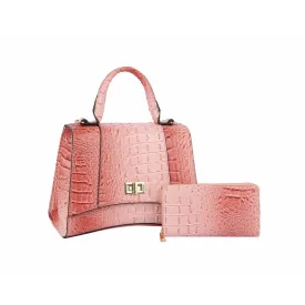Crocodile Unique Satchel with Wallet