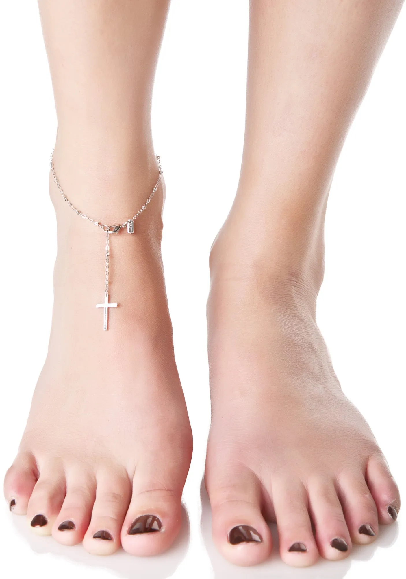 Cross My Heart Anklet