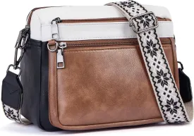 Crossbody Purses for Women Trendy,Vegan Leather Crossbody Bags,Cell Phone Camera Shoulder Handbags with Card Slots