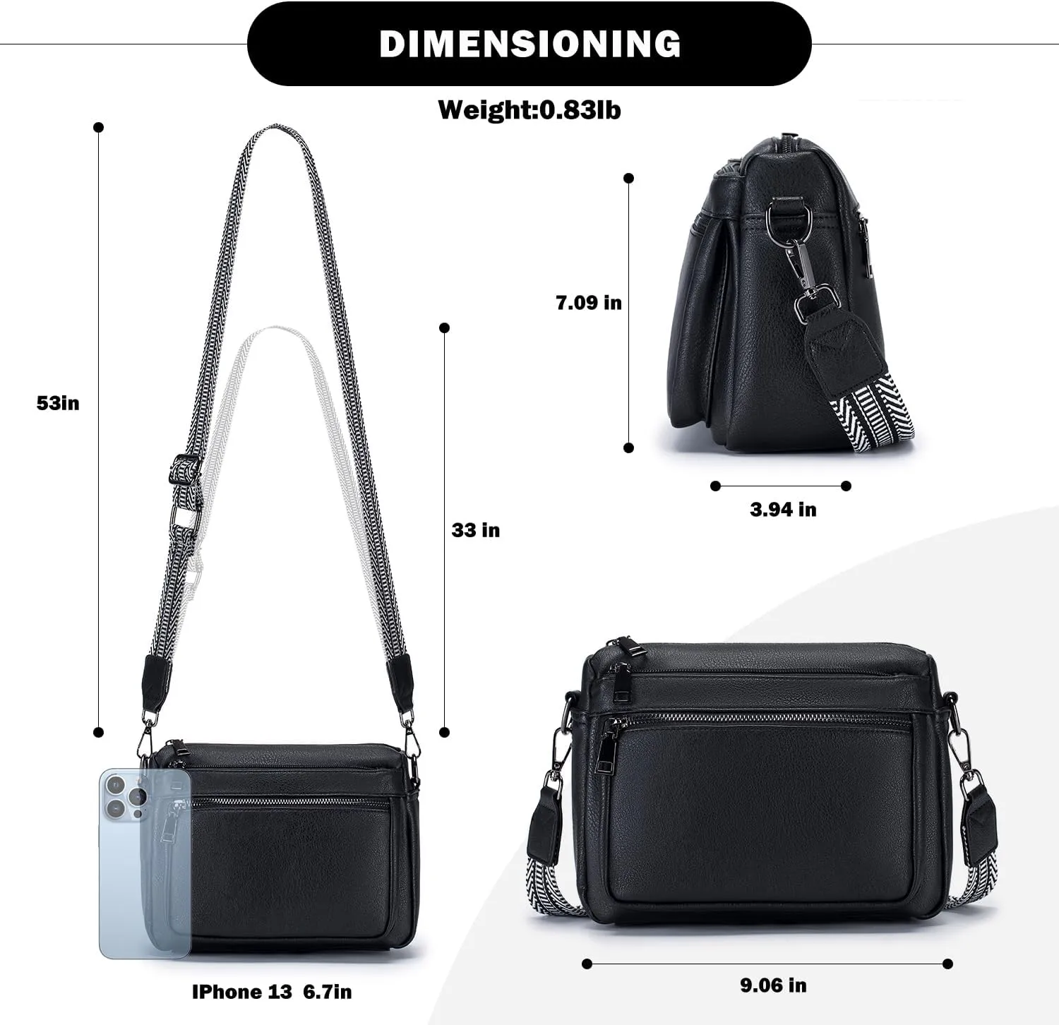 Crossbody Purses for Women Trendy,Vegan Leather Crossbody Bags,Cell Phone Camera Shoulder Handbags with Card Slots