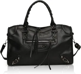 Crossbody Tote Bag for Women  Rivet Studded Hobo Shoulder Purse, Trendy Goth Work Boston Bag