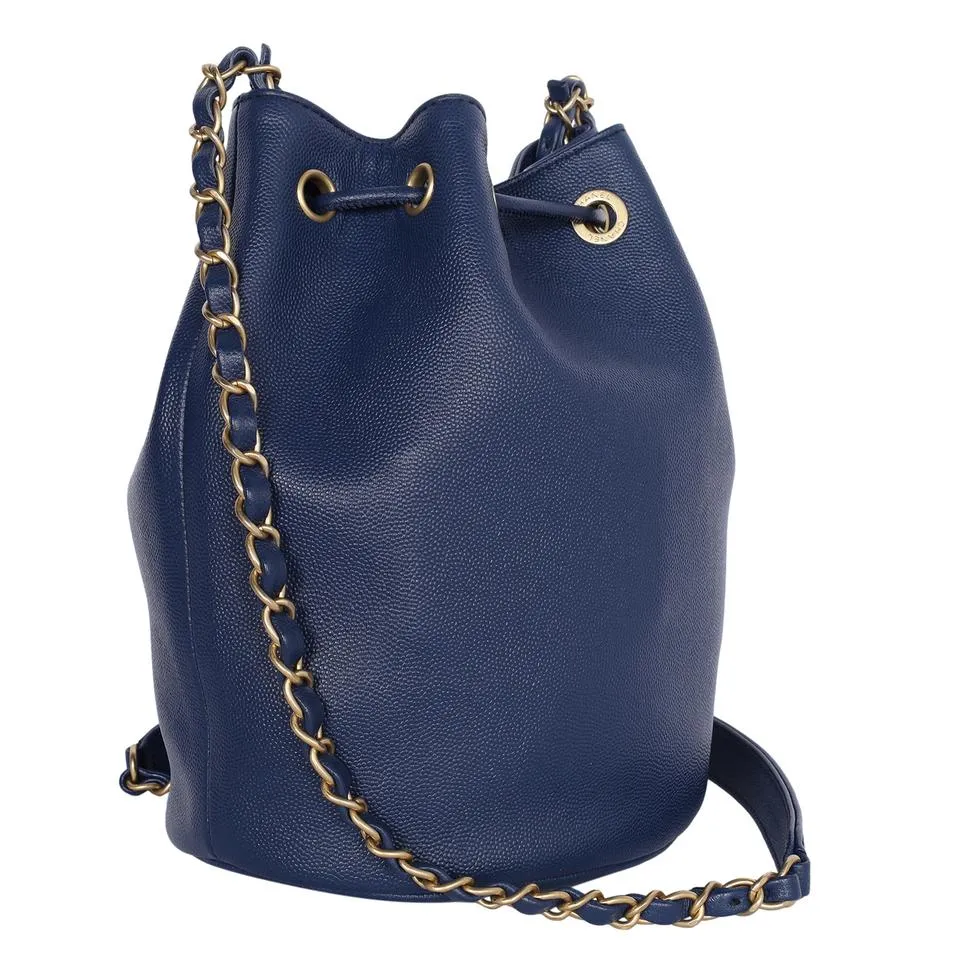 Deauville Drawstring Bucket Crossbody Bag Studded