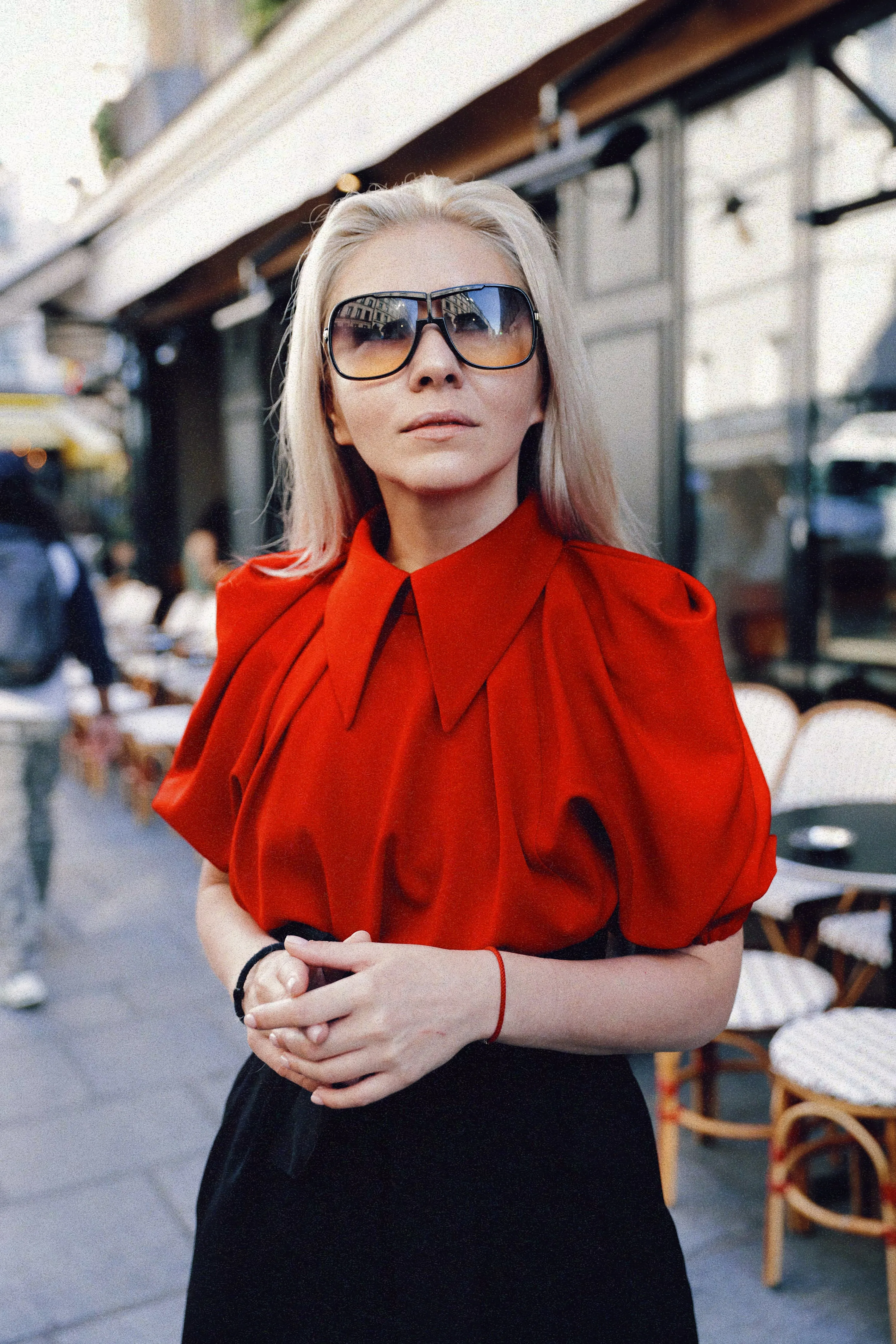 Designer Red Blouse