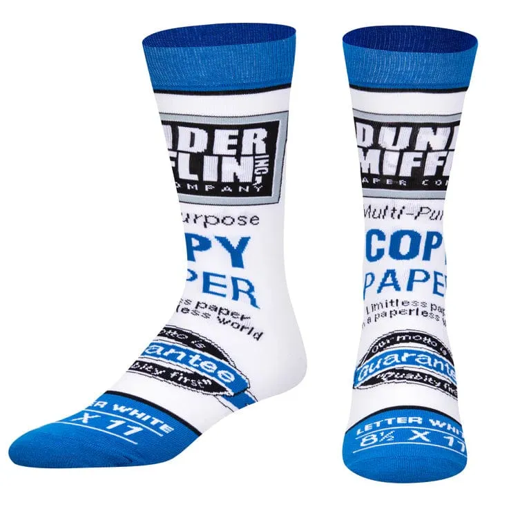 Dunder Mifflin Paper Men's Crew Socks