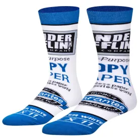 Dunder Mifflin Paper Men's Crew Socks