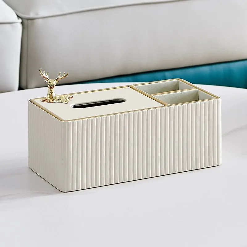 Elegant Multi-Functional Leather Tissue Box for Stylish Living Spaces