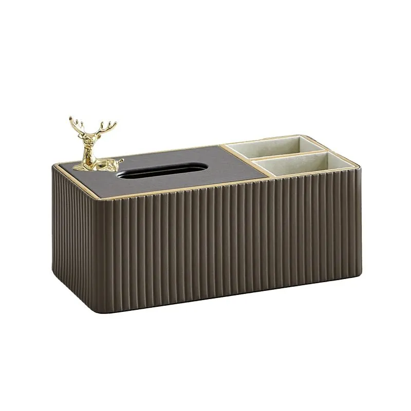 Elegant Multi-Functional Leather Tissue Box for Stylish Living Spaces