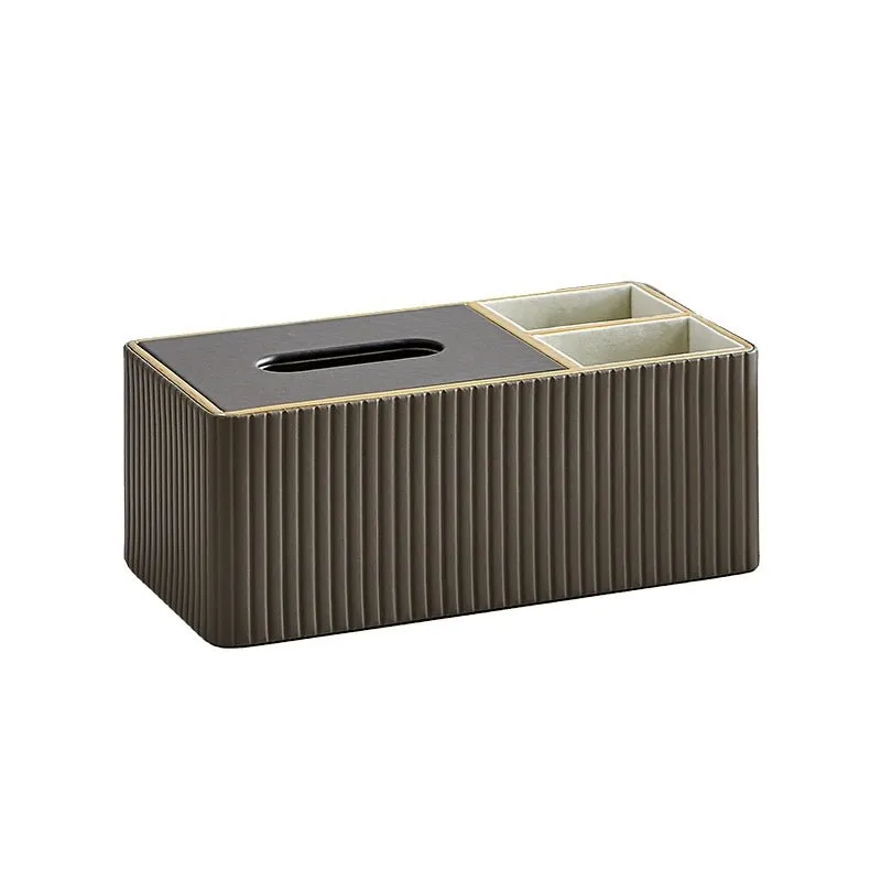 Elegant Multi-Functional Leather Tissue Box for Stylish Living Spaces