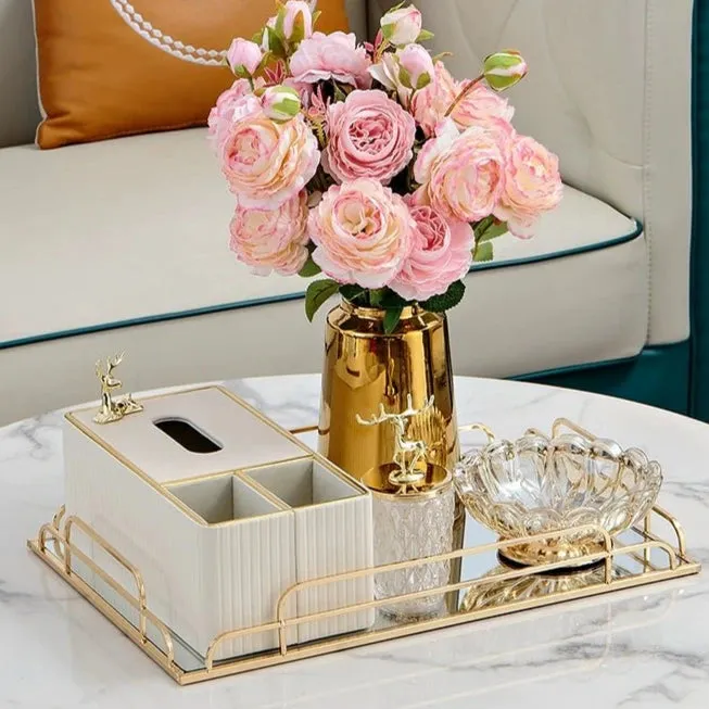 Elegant Multi-Functional Leather Tissue Box for Stylish Living Spaces
