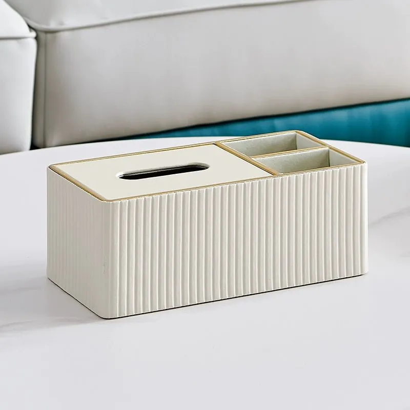 Elegant Multi-Functional Leather Tissue Box for Stylish Living Spaces