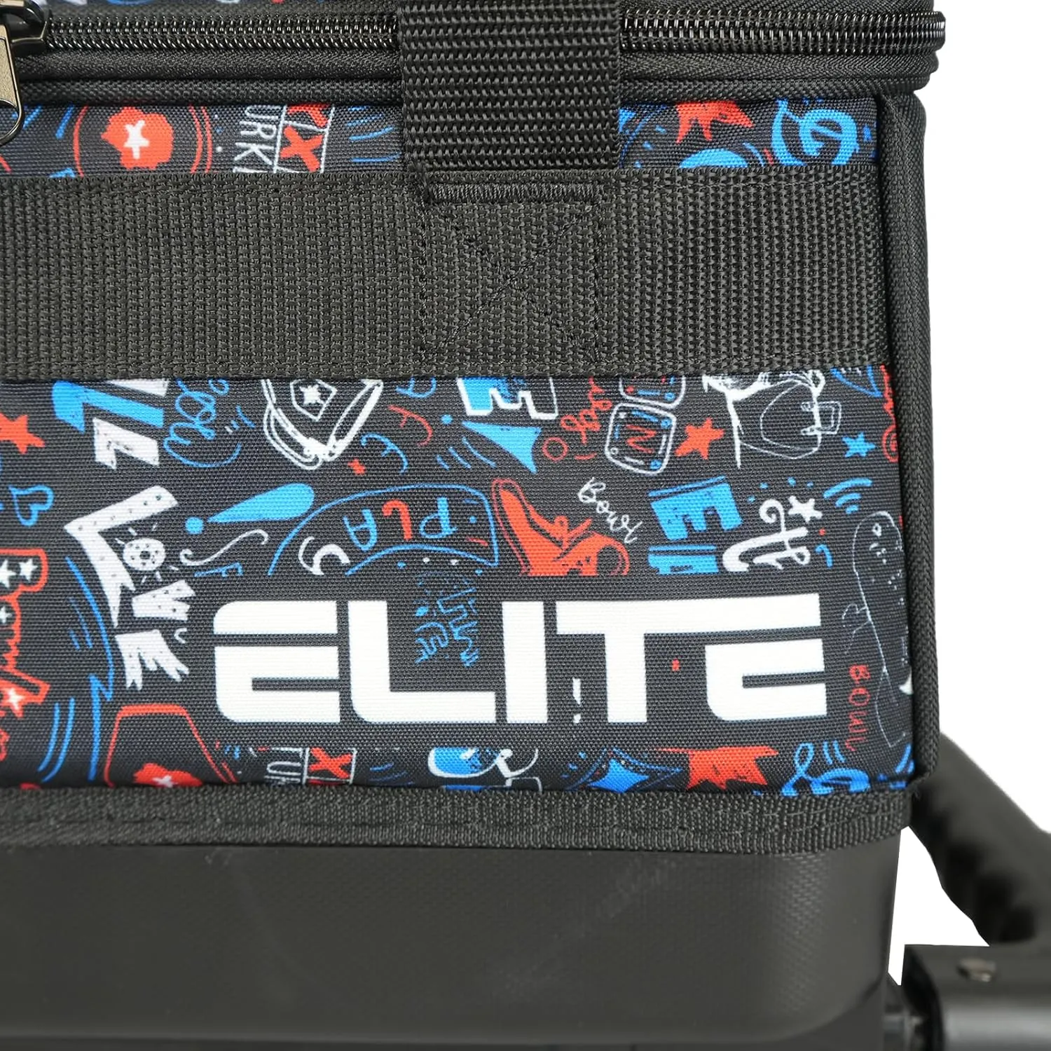 ELITE Basic Single Roller Bowling Ball Bag | Multiple Colors | Fits Up to Size 10.5 Shoes | Compact Design | Bowling Bags With Wheels