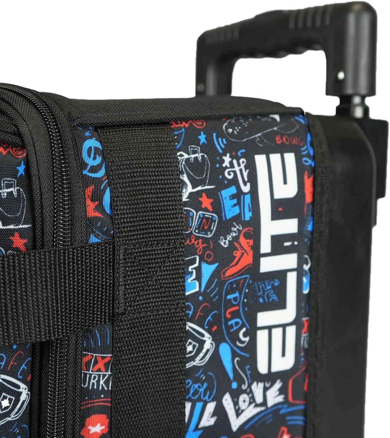 ELITE Basic Single Roller Bowling Ball Bag | Multiple Colors | Fits Up to Size 10.5 Shoes | Compact Design | Bowling Bags With Wheels