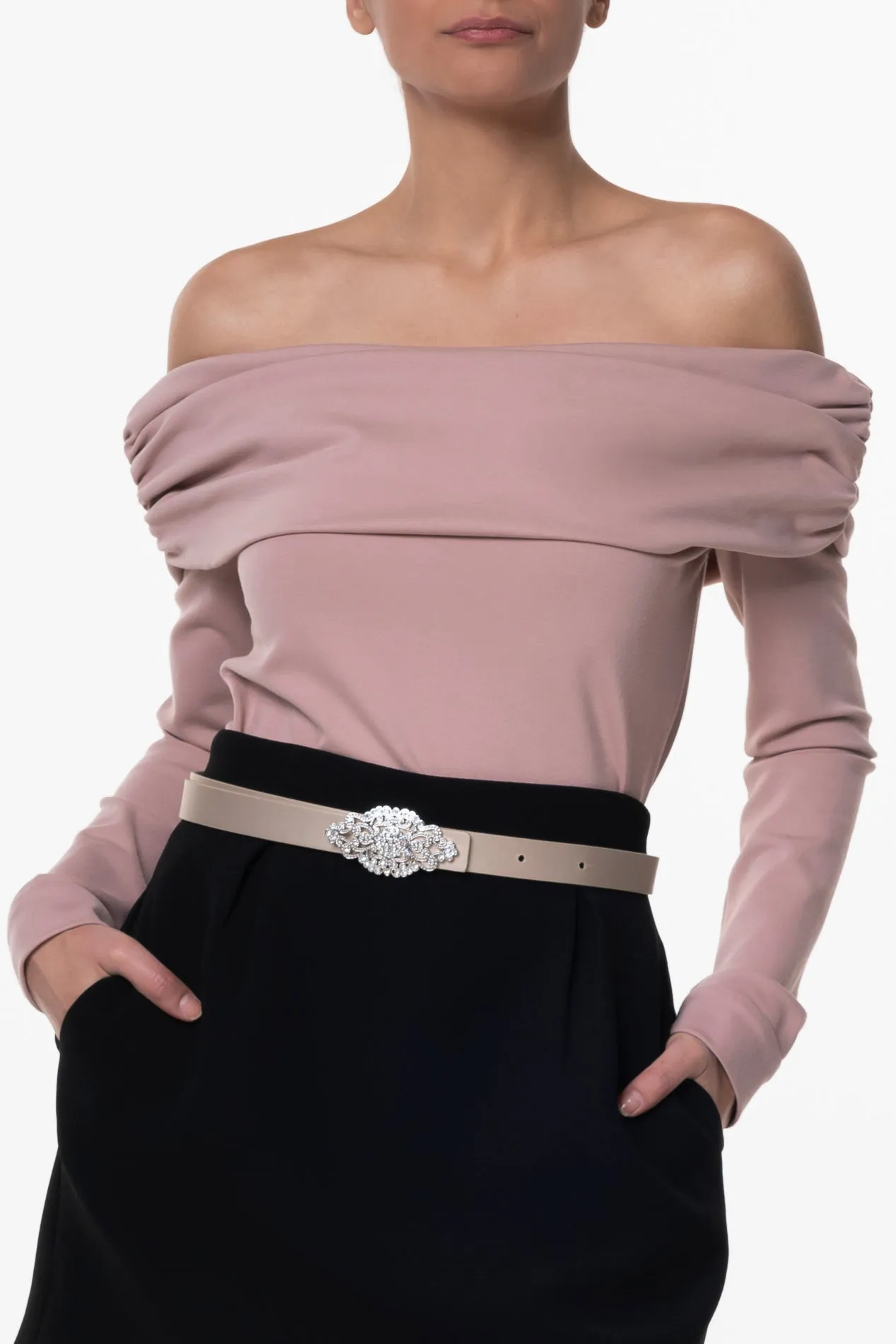 Ellen Nude Rose Blouse