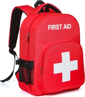 Empty First Aid Backpack, Emergency Medical Backpack with Multi-Pocket, Water-proof First Aid Bag Emergency Medical Bag, Nice for Outdoor Hiking Travel Field Trips Camping