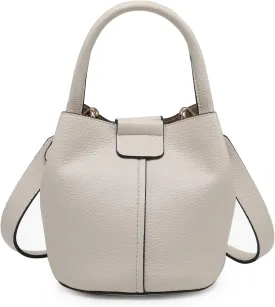 Farrah Bucket Bag Trendy Vegan Leather Hobo Crossbody Handbags Shoulder Purses for Women