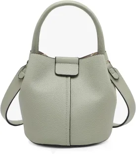 Farrah Bucket Bag Trendy Vegan Leather Hobo Crossbody Handbags Shoulder Purses for Women