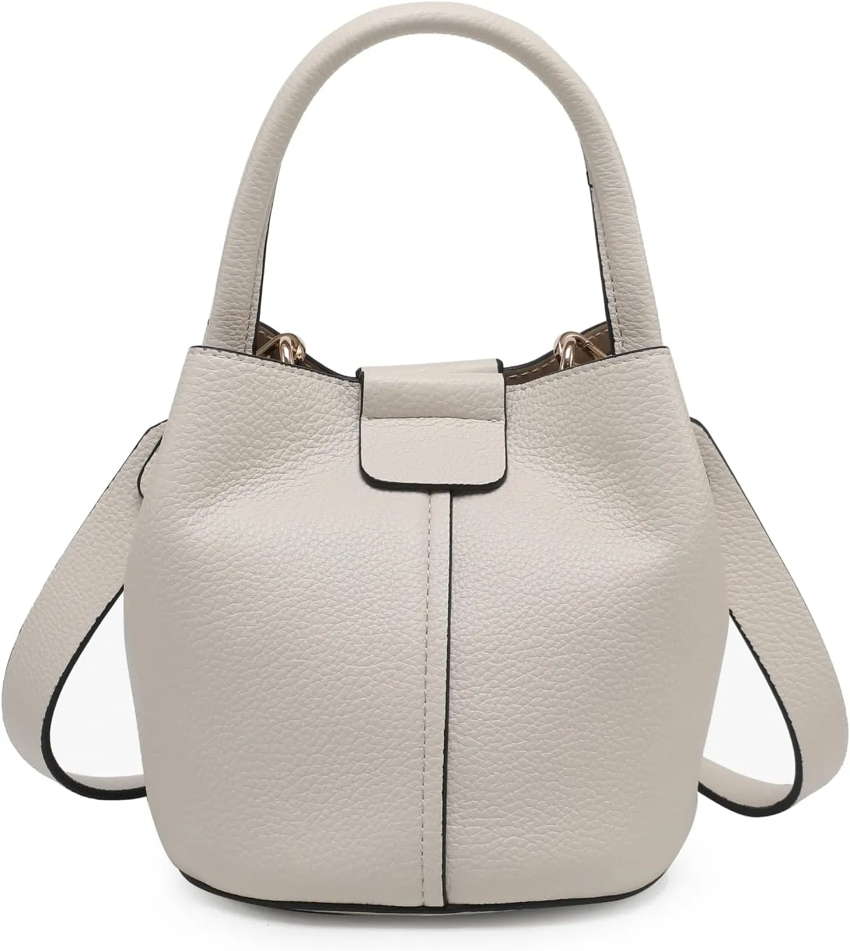 Farrah Bucket Bag Trendy Vegan Leather Hobo Crossbody Handbags Shoulder Purses for Women