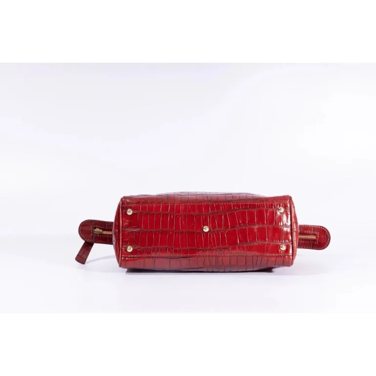 Giorgoio Armani Crocodile Leather Satchel