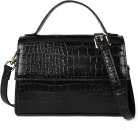 Gladdon Small Leather Crossbody Purse for Women Trendy Ladies Top Handle Shoulder Bags