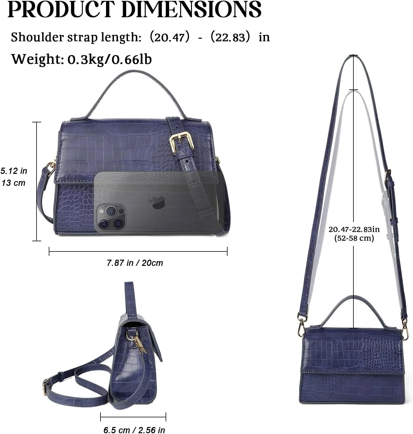 Gladdon Small Leather Crossbody Purse for Women Trendy Ladies Top Handle Shoulder Bags