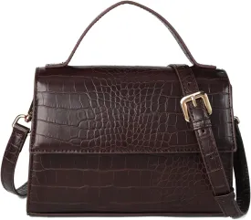 Gladdon Small Leather Crossbody Purse for Women Trendy Ladies Top Handle Shoulder Bags