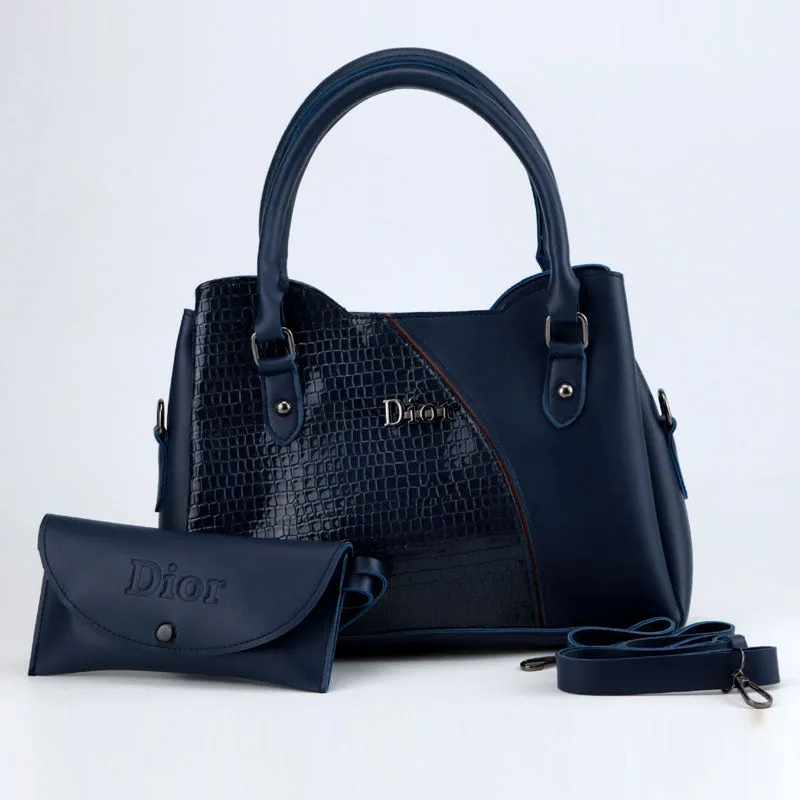 Glossy 2 in 1 Functional Women's Leather Handbag and Wallet #22