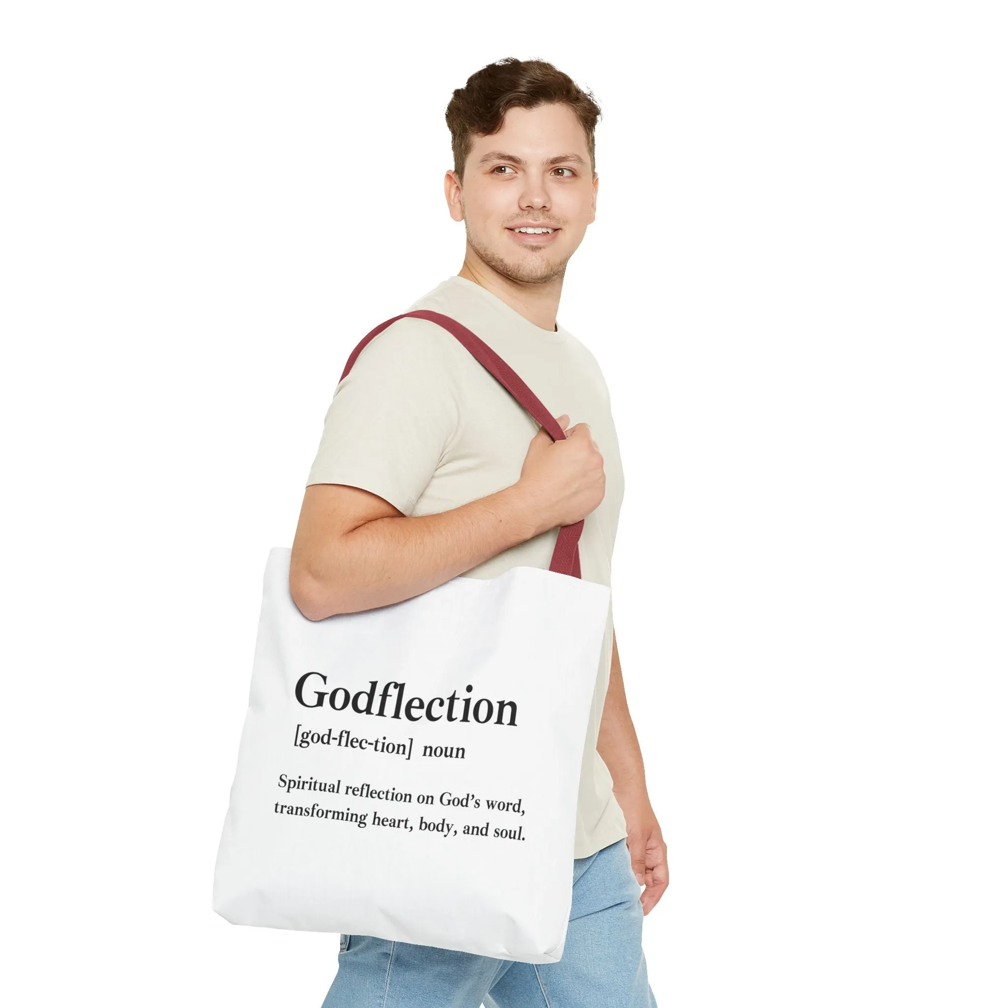 Godflection Tote Bag - Custom Printed Stylish and Functional Tote