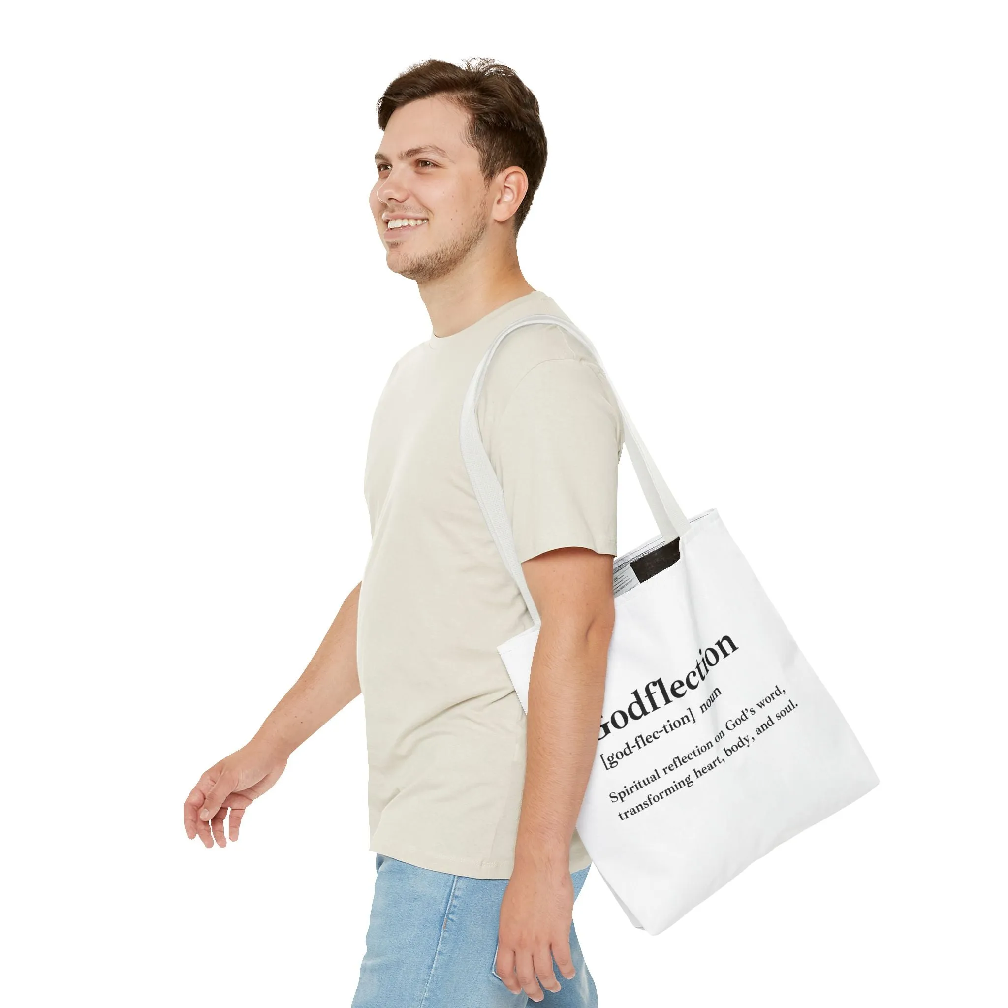Godflection Tote Bag - Custom Printed Stylish and Functional Tote