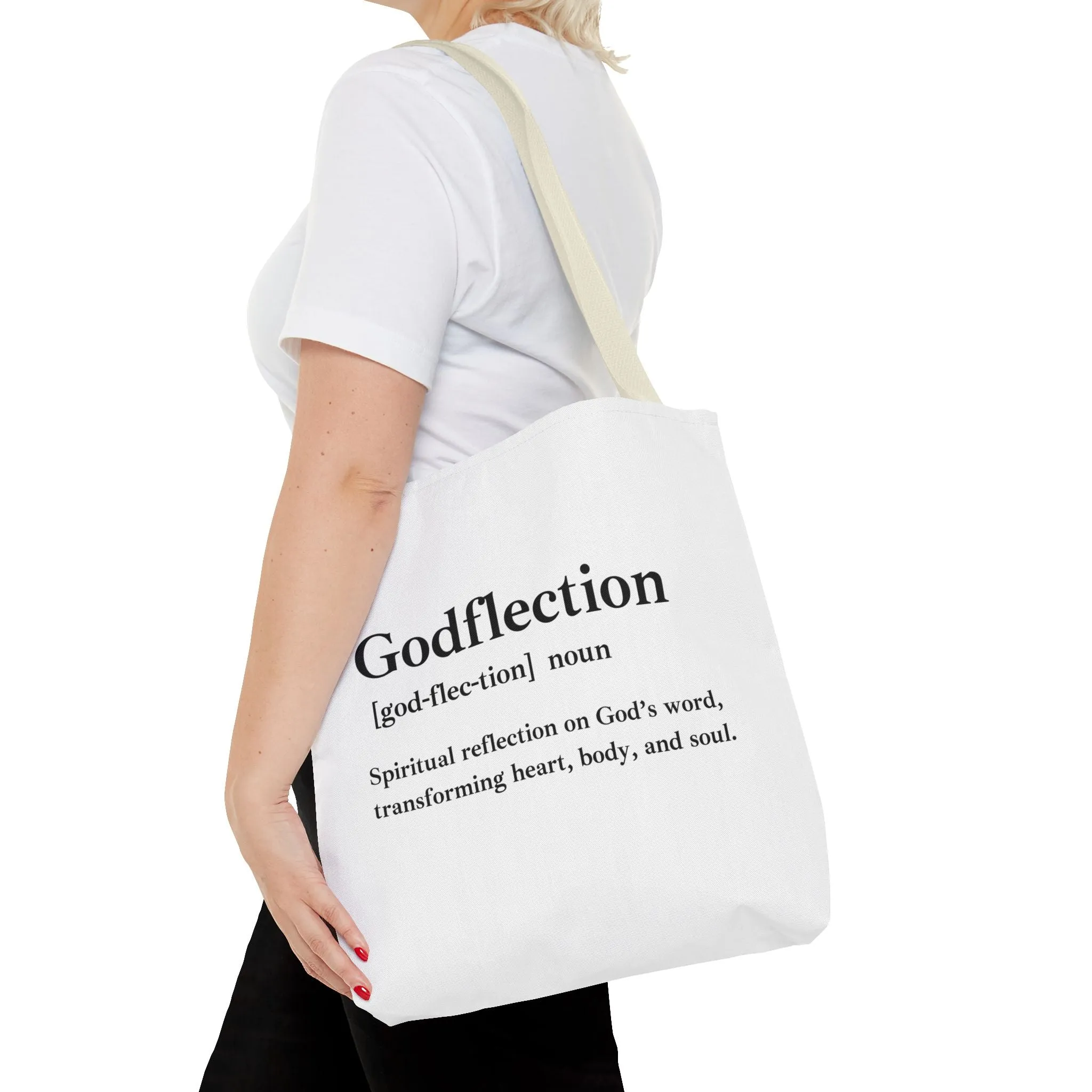 Godflection Tote Bag - Custom Printed Stylish and Functional Tote