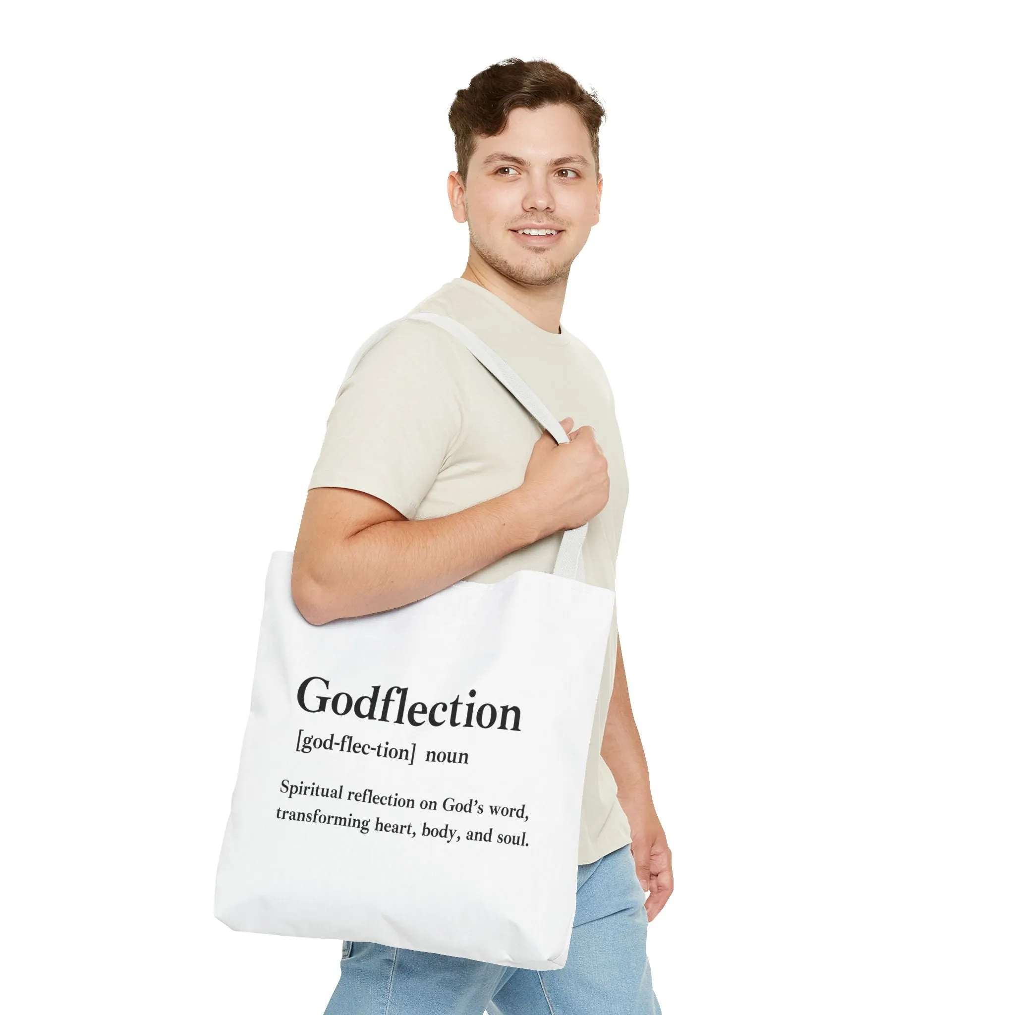 Godflection Tote Bag - Custom Printed Stylish and Functional Tote