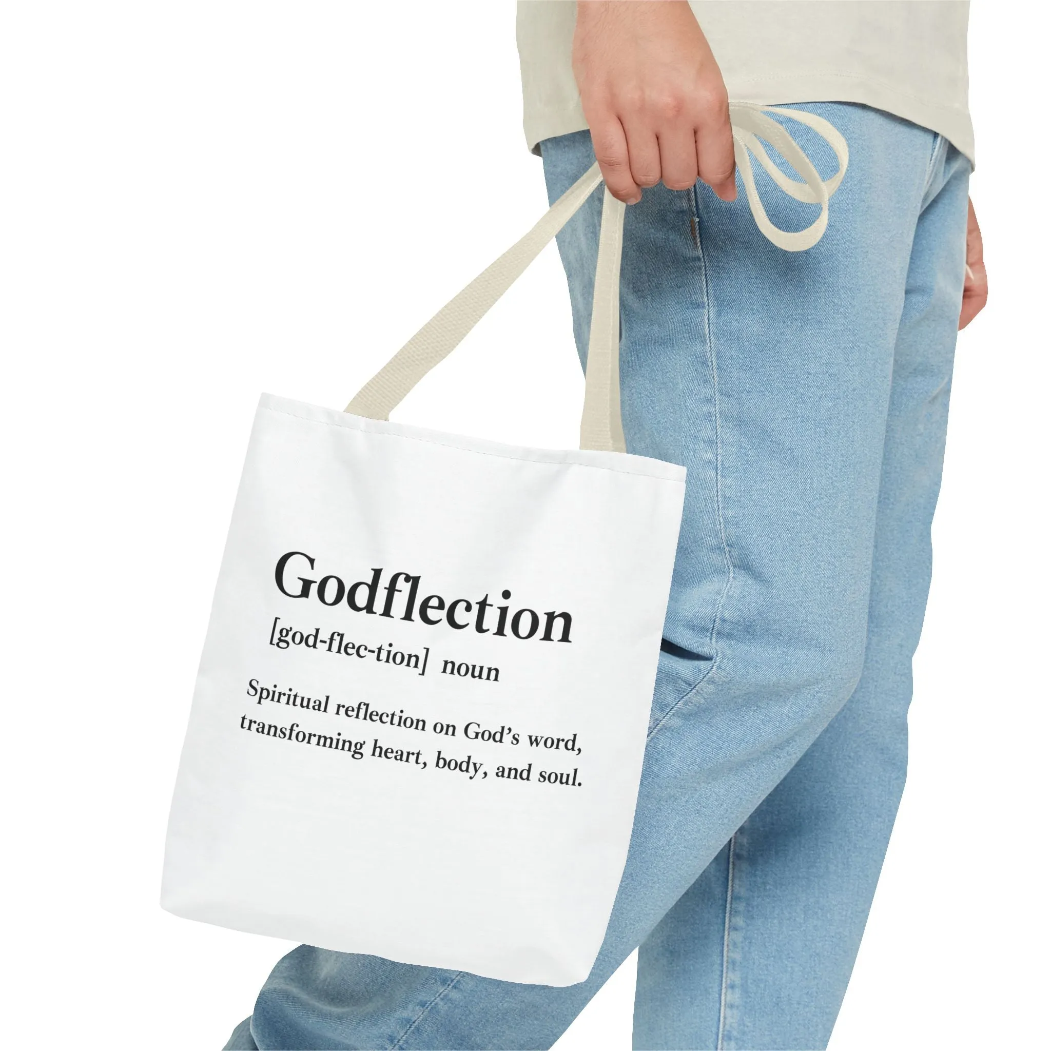 Godflection Tote Bag - Custom Printed Stylish and Functional Tote